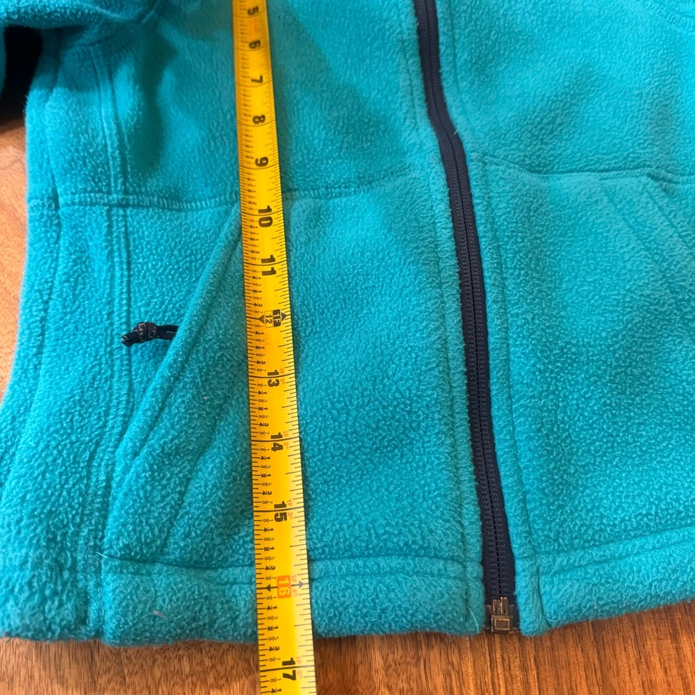 LL Bean Teal Fleece Full Zip Jacket. Size Kids 4. - Picture 16 of 17